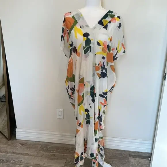 Roller Rabbit Women’s Multi Fruit Tamou Midi Dress - NWT - Picture 2 of 7